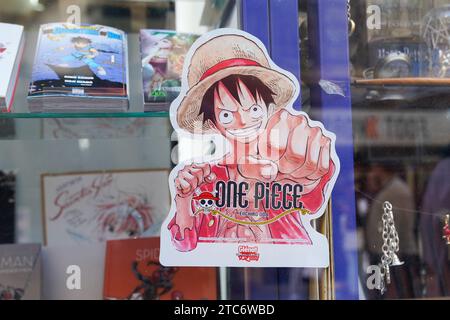 Bordeaux , France - 11 20 2023 : One Piece eiichiro oda Manga japonais et animation de glenat édition Banque D'Images