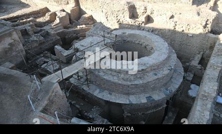 Le plus ancien temple apsidal de Swat Banque D'Images