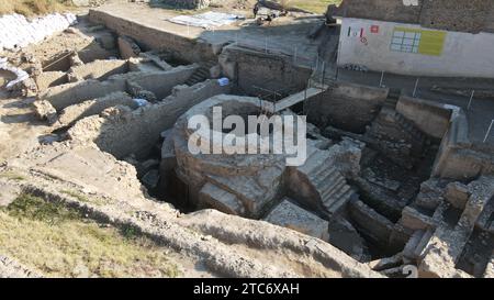 Le plus ancien temple apsidal de Swat Banque D'Images