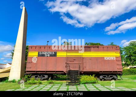 Monument au déraillement du train blindé, Santa Clara, Cuba Banque D'Images