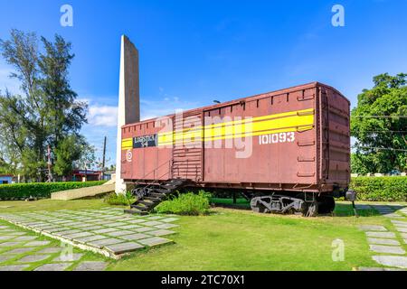 Monument au déraillement du train blindé, Santa Clara, Cuba Banque D'Images