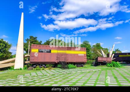 Monument au déraillement du train blindé, Santa Clara, Cuba Banque D'Images