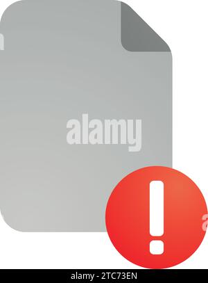 Fichier Dokument icône en vecteur plat dégradé de style couleur, illustration, art pour la conception, interface utilisateur, web, interface Illustration de Vecteur