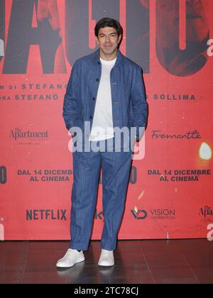 Rome, Italie. 11 décembre 2023. Rome, le cinéma Space Moderno, photocall pour le film 'Adagio'. Sur la photo : Pierfrancesco Favino crédit : Agence photo indépendante/Alamy Live News Banque D'Images