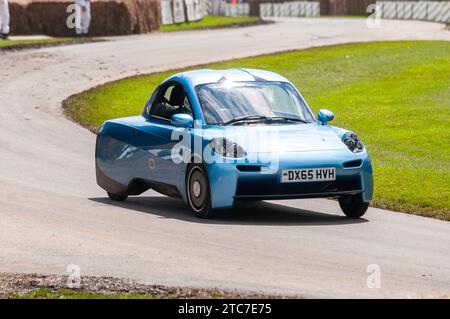 Riversimple 250 mpg voiture à hydrogène pour les masses, appelé Rasa.le nom Rasa vient de Tabula Rasa, ardoise propre (latin). A Goodwood Banque D'Images