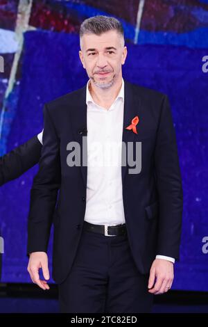 Milan, Italie. 10 décembre 2023. Gino Cecchettin assiste au spectacle Che Tempo Che Fa après le féminicide de sa fille Giulia Cecchettin à Milan, Italie, le 10 décembre 2023. (Photo Alessandro Bremec/NurPhoto) crédit : NurPhoto SRL/Alamy Live News Banque D'Images