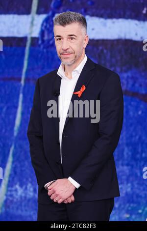 Milan, Italie. 10 décembre 2023. Gino Cecchettin assiste au spectacle Che Tempo Che Fa après le féminicide de sa fille Giulia Cecchettin à Milan, Italie, le 10 décembre 2023. (Photo Alessandro Bremec/NurPhoto) crédit : NurPhoto SRL/Alamy Live News Banque D'Images