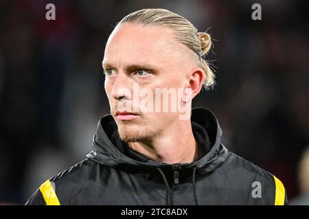 Marius WOLF du Borussia Dortmund lors du match de football UEFA Champions League, Groupe F entre le Paris Saint Germain et le Borussia Dortmund le 19 septembre 2023 au Parc des Princes à Paris, France - photo Matthieu Mirville / DPPI Banque D'Images