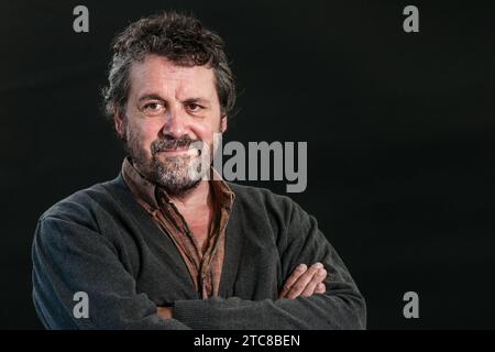 Directeur de théâtre et écrivain anglais Dominic Dromgoole assiste à un photocall au cours de l'Edinburgh International Book Festival le 12 août 2017 dans Edinb Banque D'Images