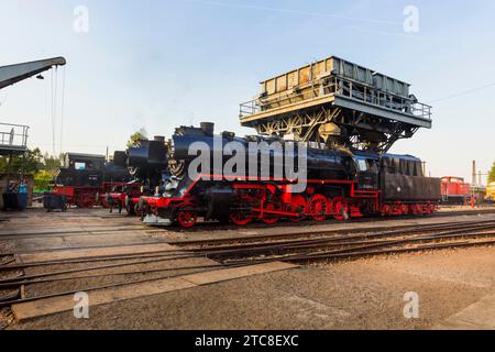 Le musée du chemin de fer saxon est un musée des véhicules ferroviaires historiques à Chemnitz Banque D'Images