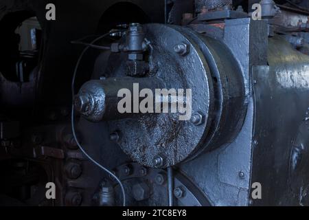 Le musée du chemin de fer saxon est un musée des véhicules ferroviaires historiques à Chemnitz Banque D'Images