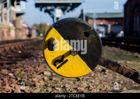 Le musée du chemin de fer saxon est un musée des véhicules ferroviaires historiques à Chemnitz Banque D'Images