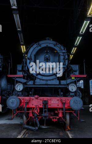 Le musée du chemin de fer saxon est un musée des véhicules ferroviaires historiques à Chemnitz Banque D'Images