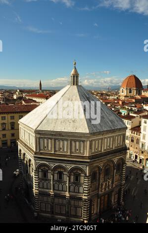 Le Baptistère à Florence Italie Banque D'Images