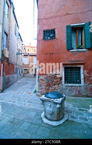 Venise Italie pittoresque inhabituelle vue des plus touristique dans le monde peut encore trouver un endroit secret caché Banque D'Images