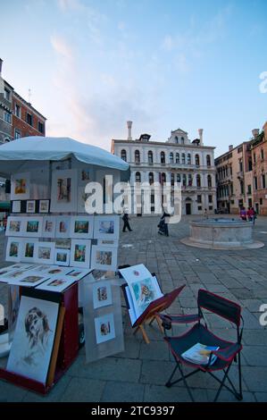 Venise Italie pittoresque inhabituelle vue des plus touristique dans le monde peut encore trouver un endroit secret caché Banque D'Images