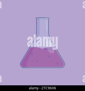 Illustration du flacon conique chimique flacon conique chimique Illustration de Vecteur