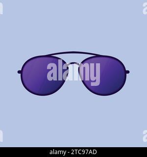 Lunettes de soleil Vector Illustration icône Fashion Wear Glasses Vector Illustration de Vecteur
