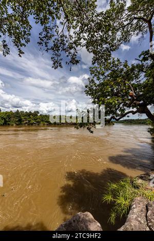 Parc national de Kaeng Tana, la rivière Mun (branche du Mékong), Ubon Ratchathani, Isan, Thaïlande, Asie du Sud-est, Asie Banque D'Images