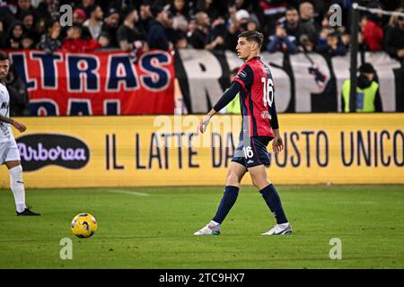 Cagliari, Italie. 11 décembre 2023. Matteo Prati de Cagliari Calcio lors du match de Cagliari Calcio vs US Sassuolo, football italien Serie A à Cagliari, Italie, décembre 11 2023 crédit : Independent photo Agency/Alamy Live News Banque D'Images