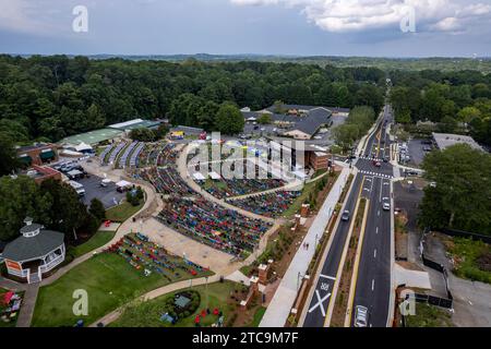 Centre-ville de Woodstock, amphithéâtre de Géorgie Banque D'Images