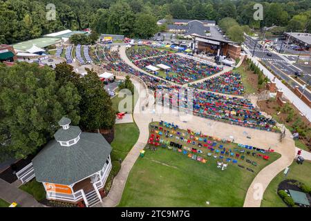 Centre-ville de Woodstock, amphithéâtre de Géorgie Banque D'Images