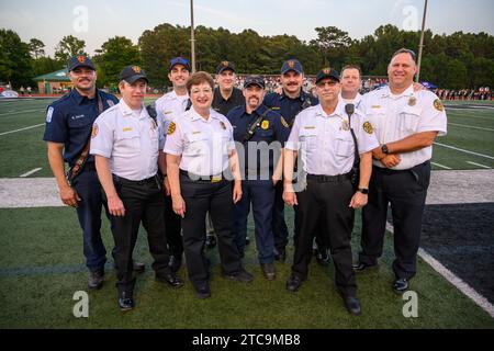 Roswell vs Milton High School football et First Responder Night Banque D'Images