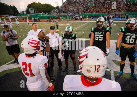 Roswell vs Milton High School football et First Responder Night Banque D'Images