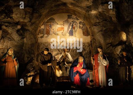 Rome, Italie. 11 décembre 2023. Détail de la scène de la Nativité à St. Place Pierre à Rome (photo de Matteo Nardone/Pacific Press/Sipa USA) crédit : SIPA USA/Alamy Live News Banque D'Images