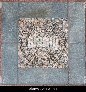Austin, Texas - 3 novembre 2023 : étoile de Janis Joplin au Walk of stars à trinity Street à Austin Texas. Banque D'Images