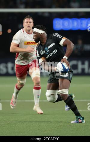 Nanterre, France. 10 décembre 2023. Siya Kolisi du Racing 92 lors de l'EPCR Champions Cup, Pool 2 match de rugby à XV entre Racing 92 et Harlequins le 10 décembre 2023 à Paris la Défense Arena à Nanterre près de Paris, France - photo Jean Catuffe/DPPI crédit : DPPI Media/Alamy Live News Banque D'Images