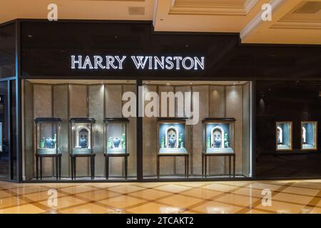 Un magasin Harry Winston dans les boutiques du centre commercial Crystals à Las Vegas, NV, États-Unis Banque D'Images