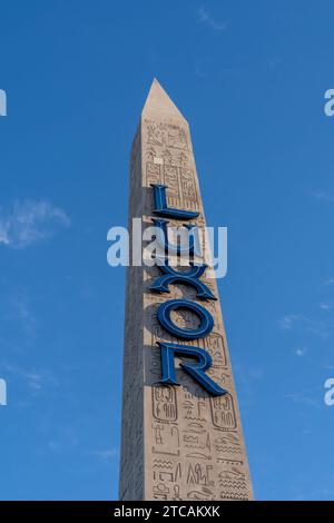Panneau Luxor Hotel à Las Vegas, NV, États-Unis Banque D'Images