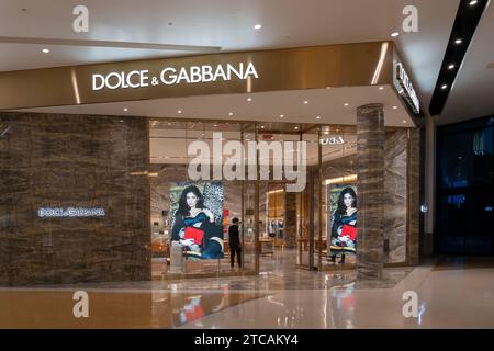 Un magasin Dolce et Gabbana dans les boutiques du centre commercial Crystals à Las Vegas, NV, USA Banque D'Images