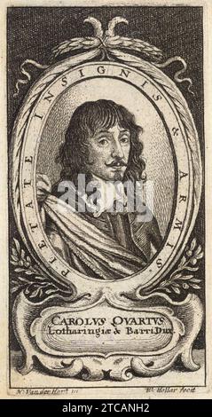 Venceslas Hollar - Charles IV de Lorraine. Banque D'Images