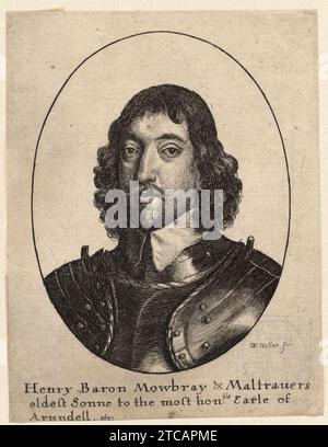 Venceslas Hollar - Henry Howard, Lord Mowbray 2. Banque D'Images