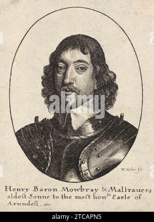 Venceslas Hollar - Henry Howard, Lord Mowbray. Banque D'Images