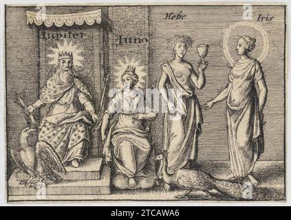 Wenceslas Hollar - les dieux grecs. Jupiter. Banque D'Images