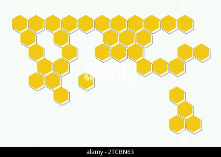 fond hexagonal dégradé vectoriel Illustration de Vecteur
