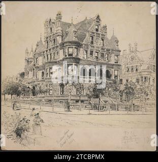 Maison Widener Broad & Girard - FH (monogramme). Banque D'Images