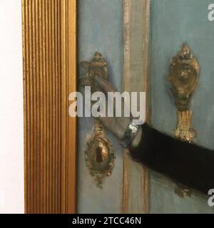 Theo Van Rysselberghe, Portrait de Marguerite Van Mons (détail) 03. Banque D'Images