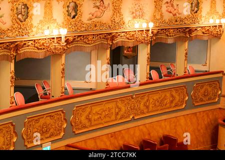 Auditorium, salle de l'opéra Teatro la Fenice, Venise, Vénétie, Mer Adriatique, Italie du Nord, Italie Banque D'Images