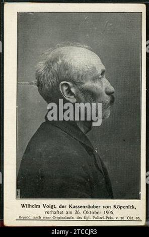 Wilhelm Voigt 1906 10 26. Banque D'Images