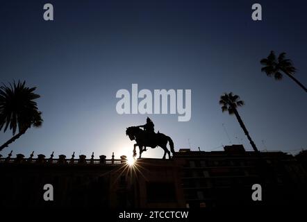 Valence, 07/10/2016. Statue de Jaime I sur la Plaza del parterre. Photo : Rober Solsona Archdc. Crédit : Album / Archivo ABC / Rober Solsona Banque D'Images