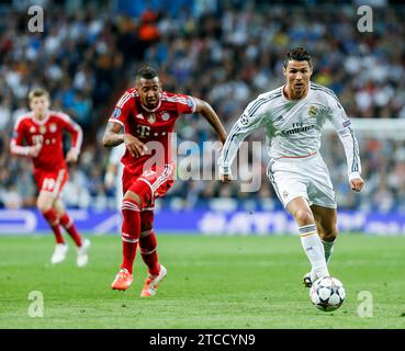 Madrid, 23 avril 2014. Demi-finale de la Ligue des Champions. Real Madrid - Bayern Munich. Dans l'image : Cristiano Ronaldo. Photo : Ignacio Gil.Archdc. Crédit : Album / Archivo ABC / Ignacio Gil Banque D'Images