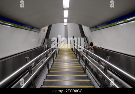 Madrid, 09/06/2017. Nouvelles installations de métro Canillejas. Photo : Maya Balanyá ARCHDC. Crédit : Album / Archivo ABC / Maya Balanya Banque D'Images