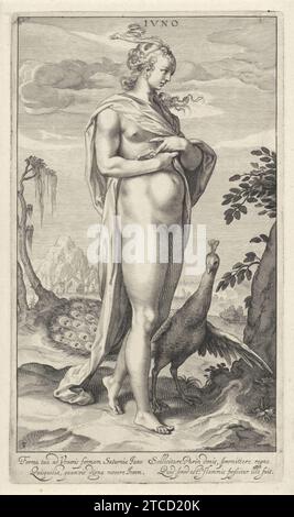 Willem Isaacsz. Van Swanenburg - Juno rencontre pauw, 1595-1612. Banque D'Images