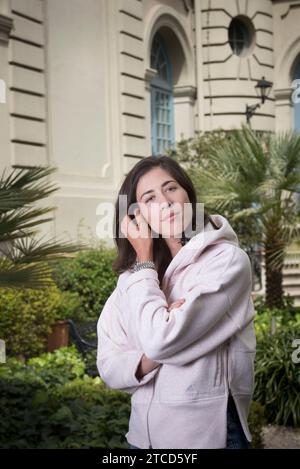 Madrid, 04/15/2018. Entretien avec Garbiñe Muguruza. Photo : Matias petit-fils Archdc. Crédit : Album / Archivo ABC / Matías Nieto Koenig Banque D'Images