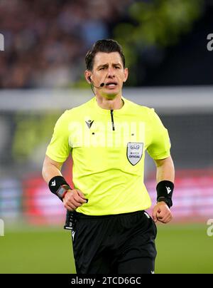 Photo du dossier datée du 12/12/23 de l'arbitre Halil Umut Meler. Le football national en Turquie a été suspendu indéfiniment après une ???honteuse??? et ???inhumain??? Attaque contre l'un des meilleurs arbitres du pays, qui a été frappé au sol par un président de club après un match du Super LIG lundi. Date d'émission : mardi 12 décembre 2023. Banque D'Images