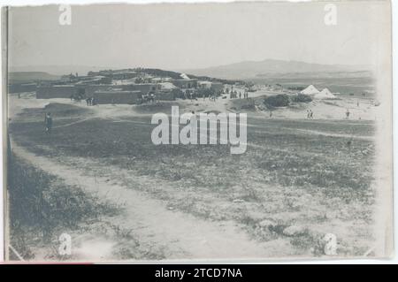 Guerre marocaine, campagne de Melilla, 1909. Une ville riffienne. Crédit : Album / Archivo ABC / Welkin Banque D'Images